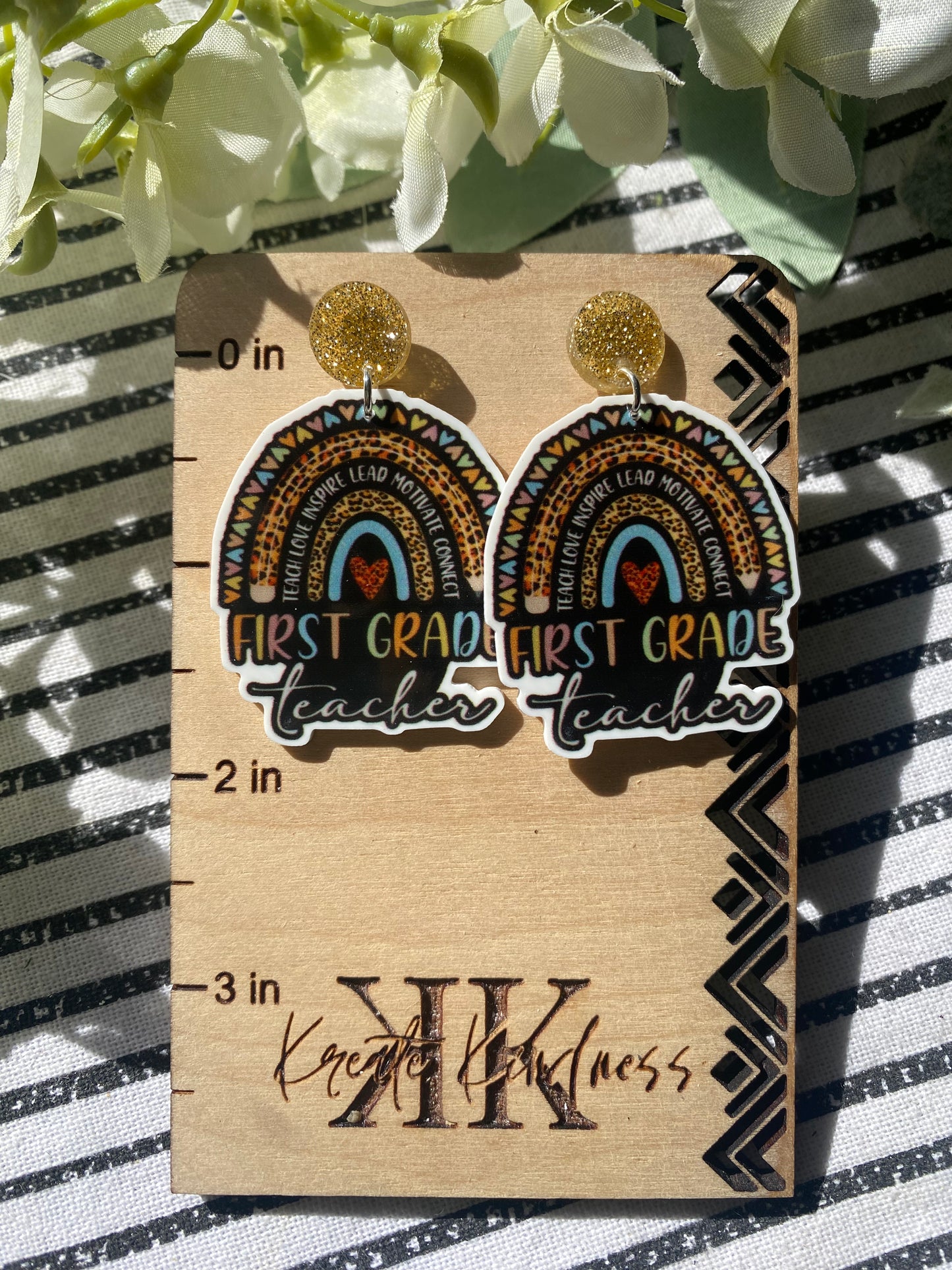 1st Grade Cheetah Rainbow