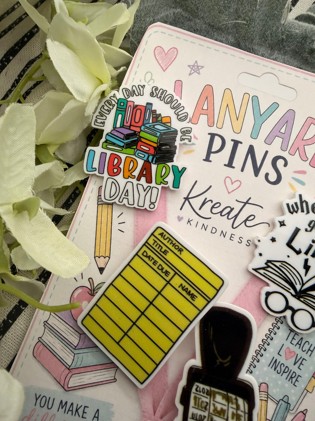 Lanyard/Bookbag/Lunchbox Pin Set