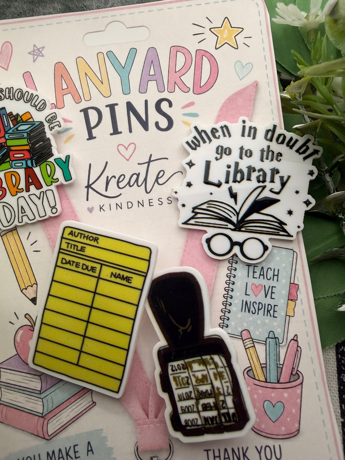 Lanyard/Bookbag/Lunchbox Pin Set